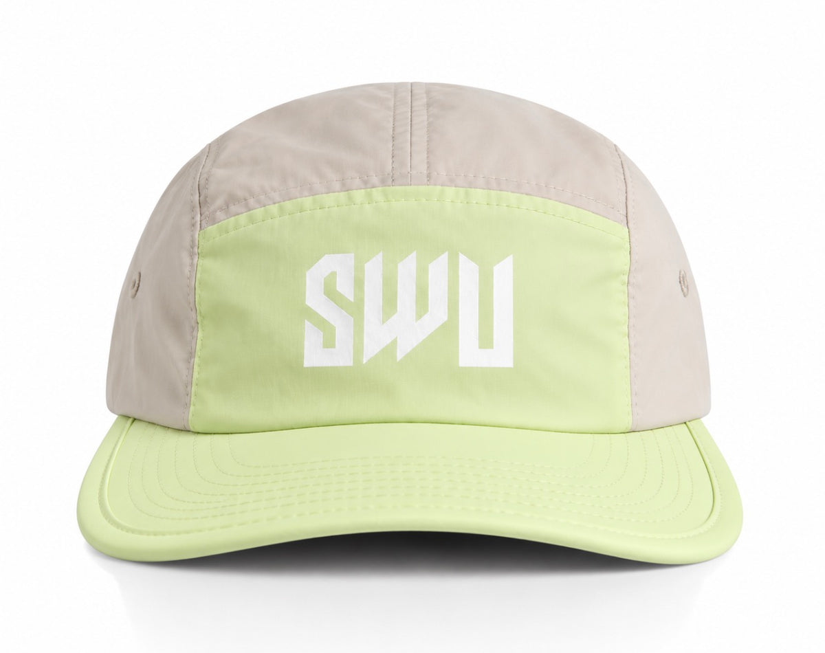 SWU 2-Tone 5 Panel Cap – Lime/Stone